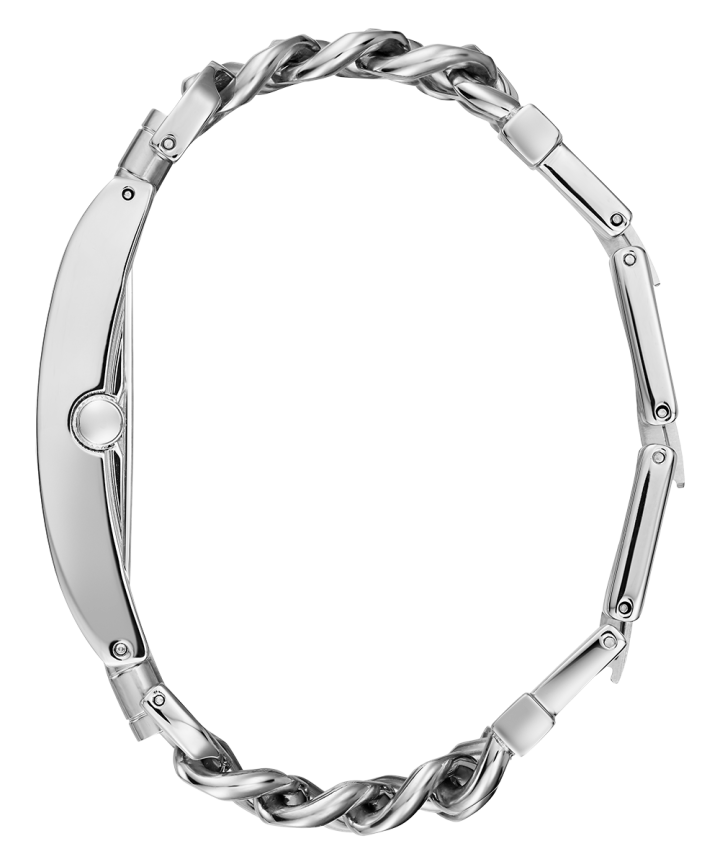 Silver Tone Case Silver Tone Stainless Steel Watch large