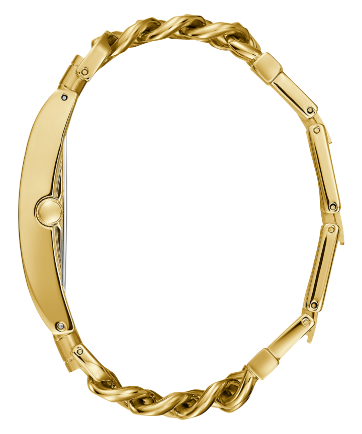 Gold Tone Case Gold Tone Stainless Steel Watch large