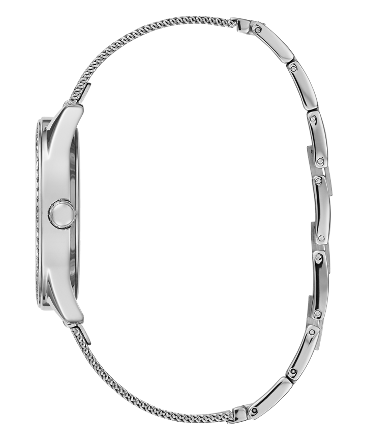 Silver Tone Case Silver Tone/Blue Mesh Watch large