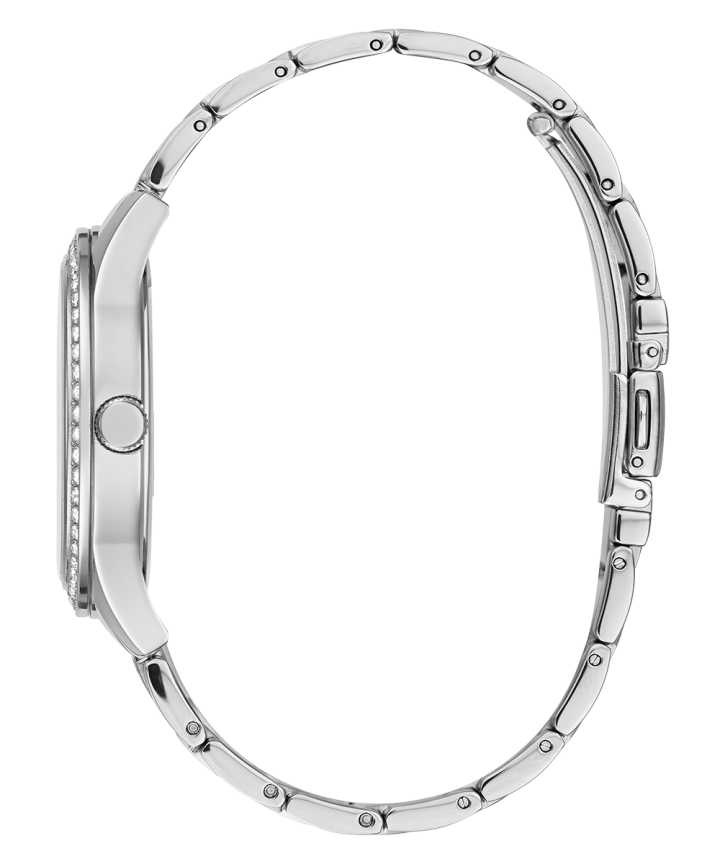 Silver Tone Case Silver Tone Stainless Steel Watch large