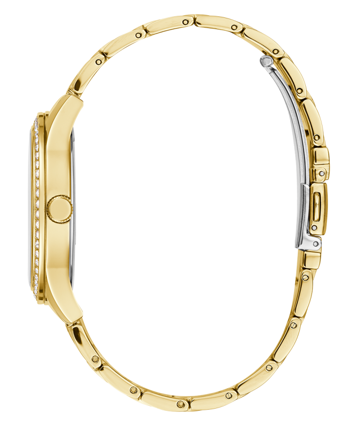 Gold Tone Case Gold Tone Stainless Steel Watch large