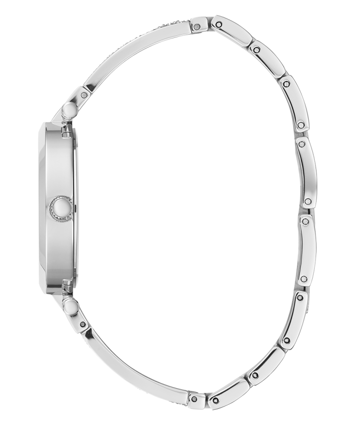 Silver Tone Case Silver Tone Stainless Steel Watch large