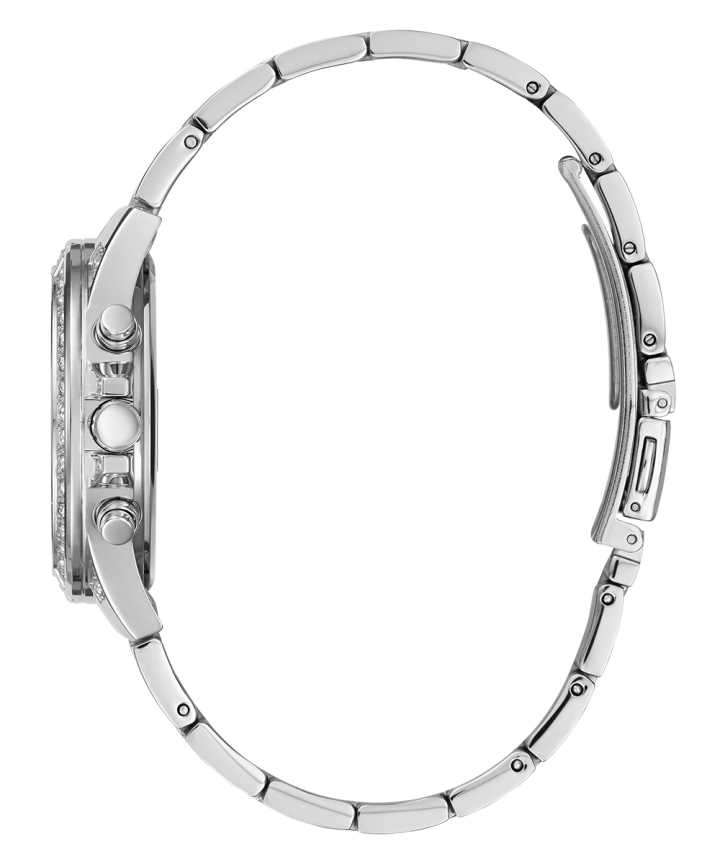 Silver Tone Case Silver Tone Stainless Steel Watch large