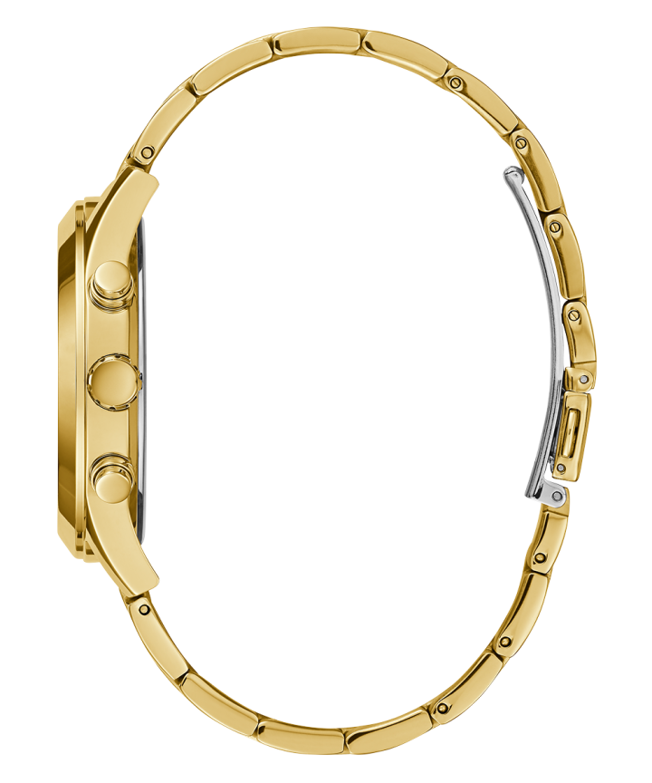 Gold Tone Case Gold Tone Stainless Steel Watch large