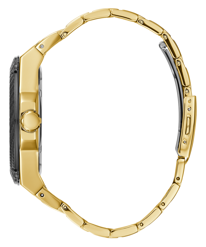 Gold Tone Case Gold Tone Stainless Steel Watch large