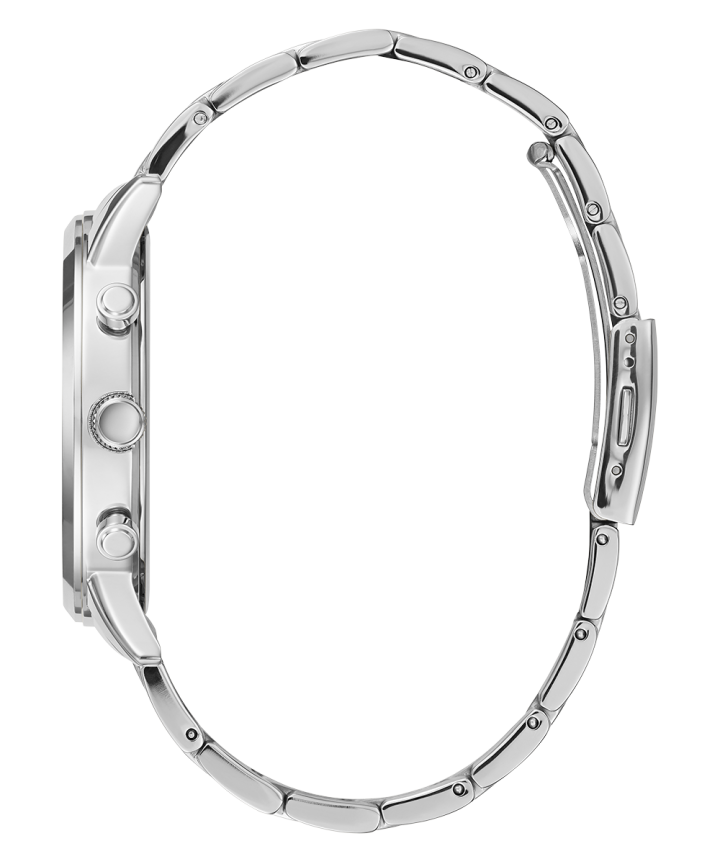 Silver Tone Case Silver Tone Stainless Steel Watch large