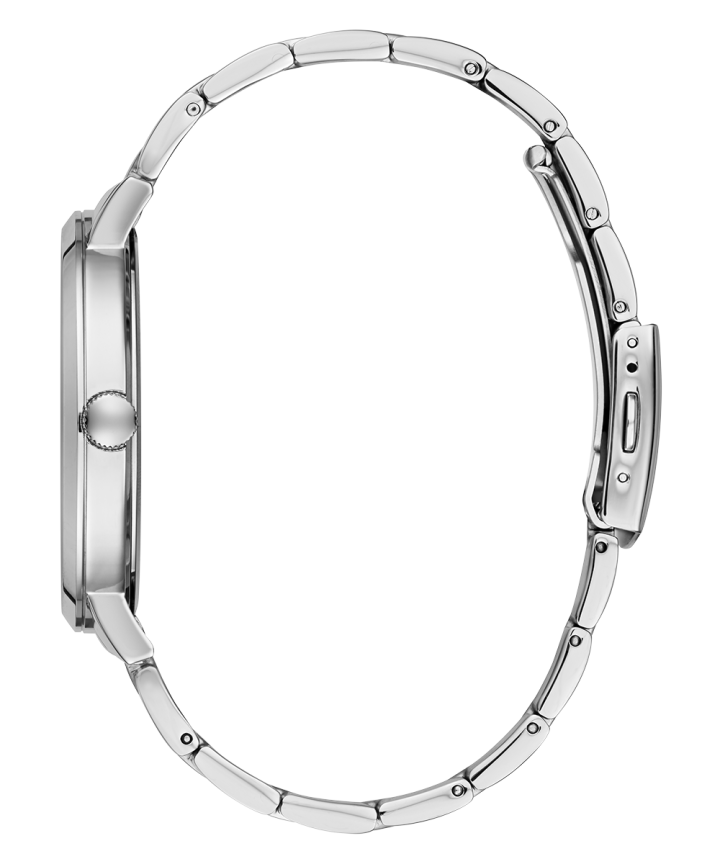 Silver Tone Case Silver Tone Stainless Steel Watch large