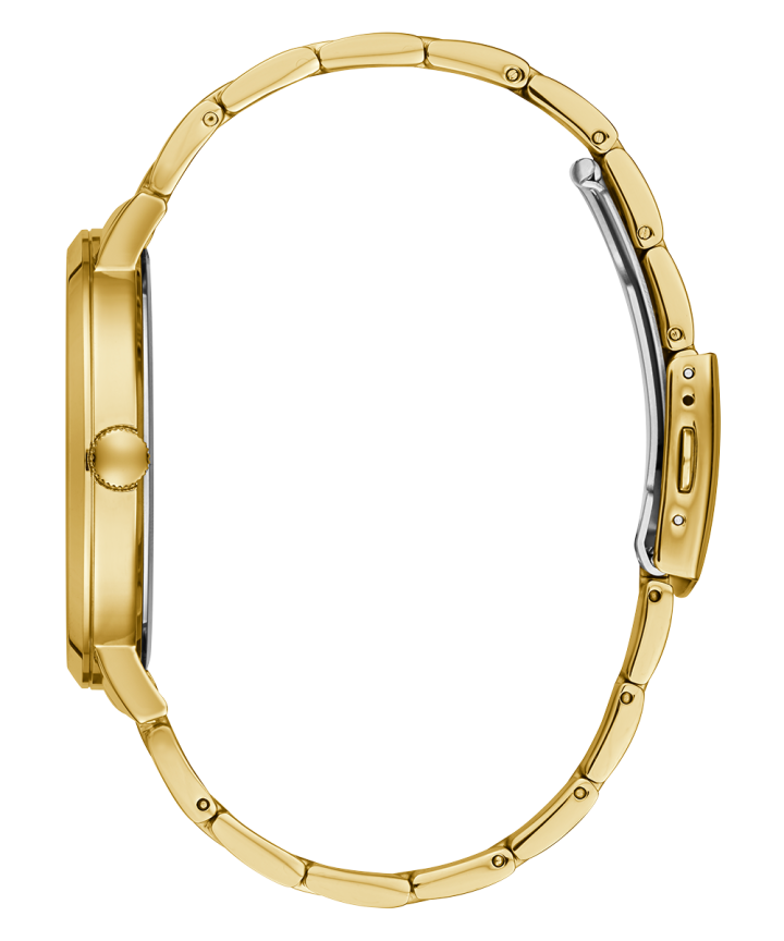 Gold Tone Case Gold Tone Stainless Steel Watch large