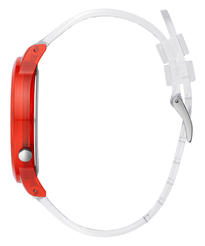 Red Case Clear PU Watch large