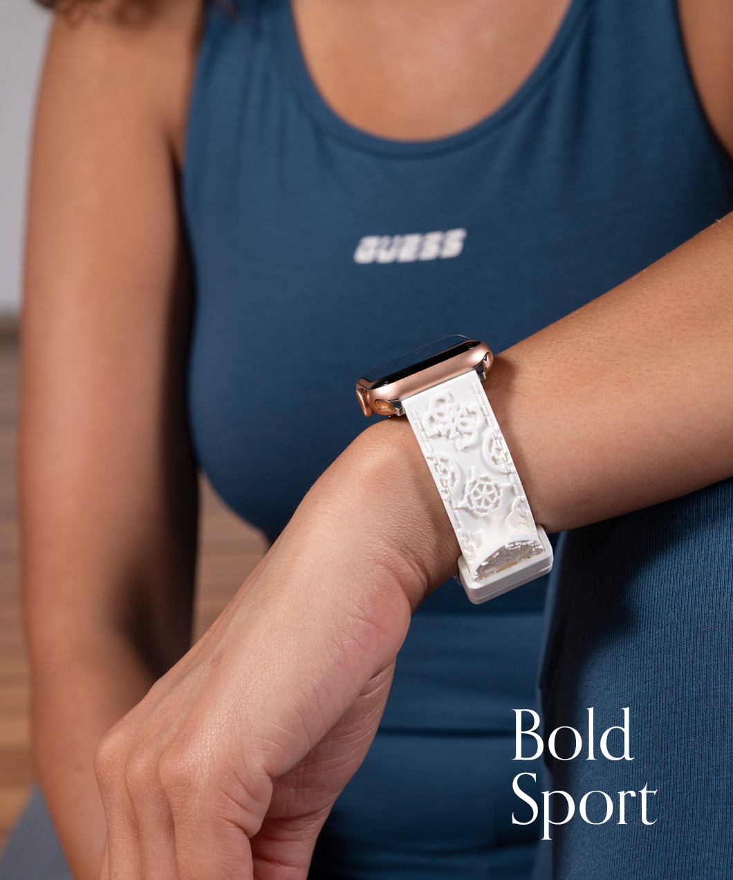 Guess Watches Apple Watch Straps Women Bold Sport