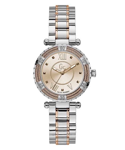 Gc Ladycrystal Mid Size Metal Guess Watches