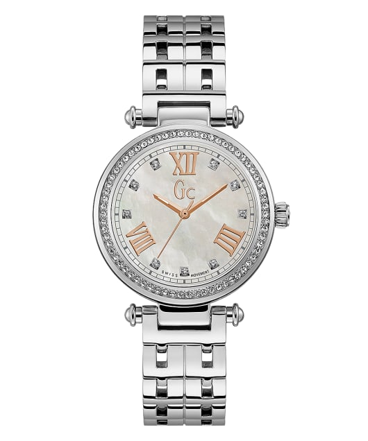 Gc Ladycrystal Mid Size Metal Guess Watches