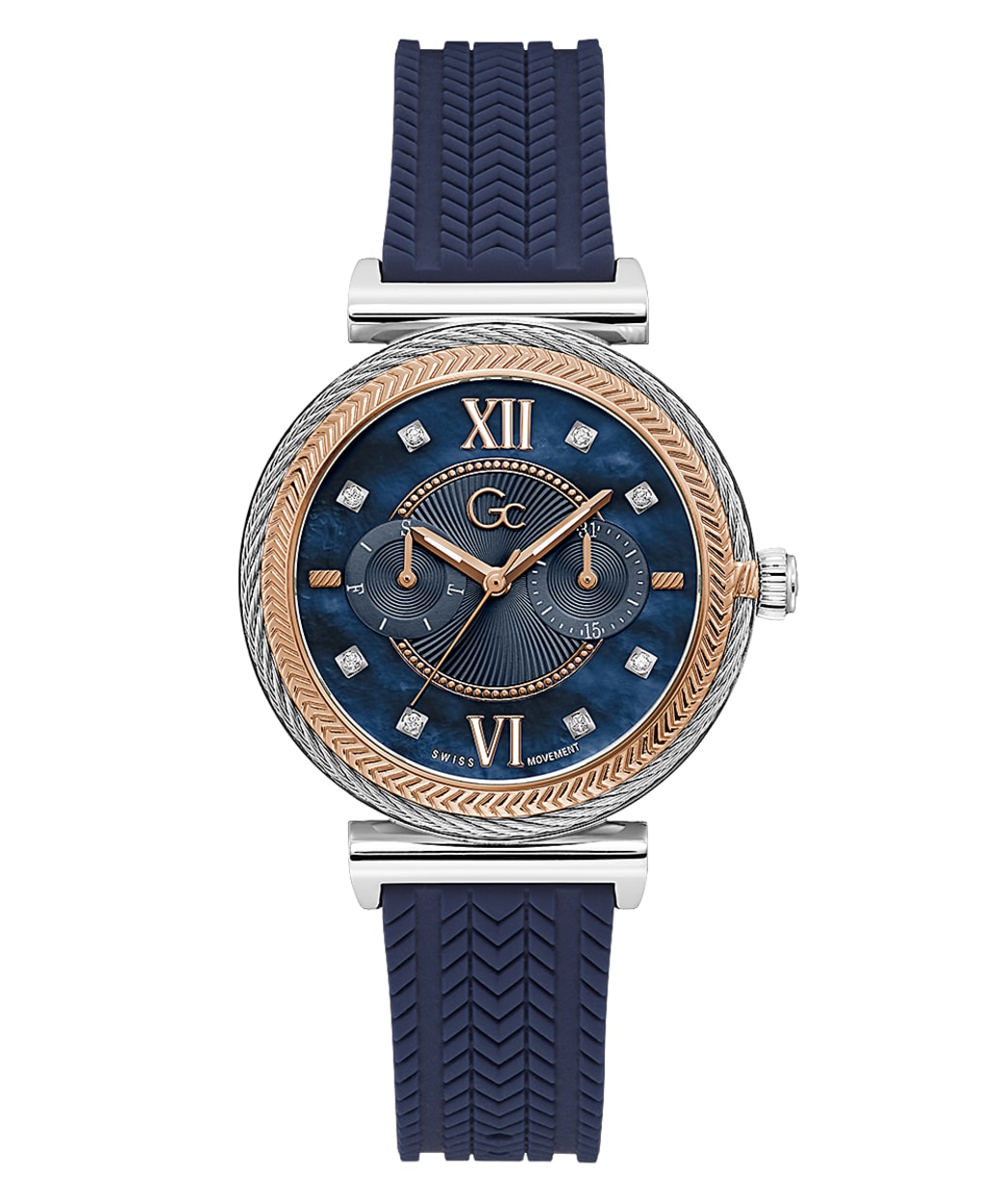 Gc Starlight Large Size Silicone Guess Watches