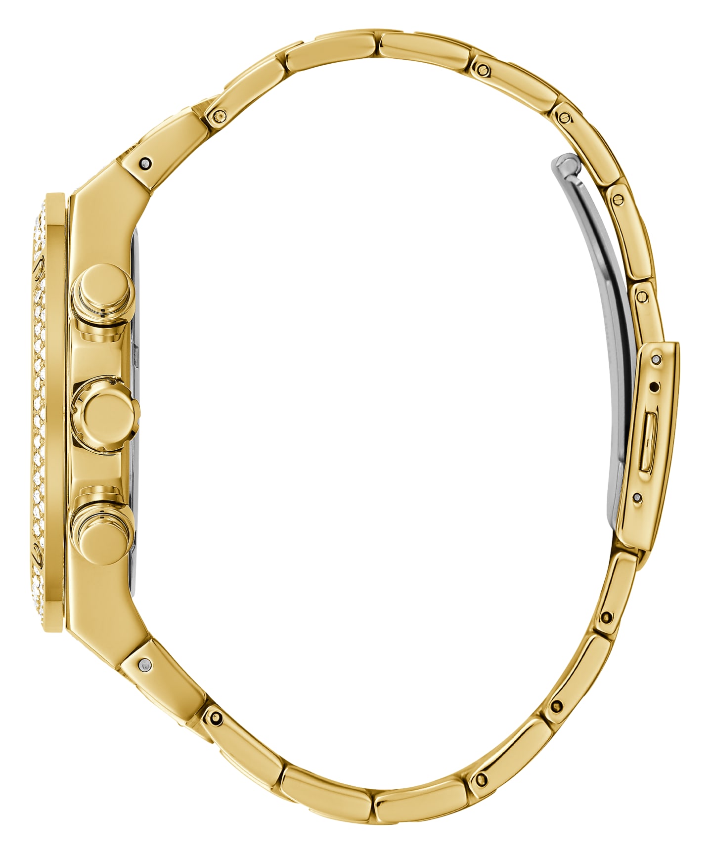 Gold Tone Case Gold Tone Stainless Steel Watch large