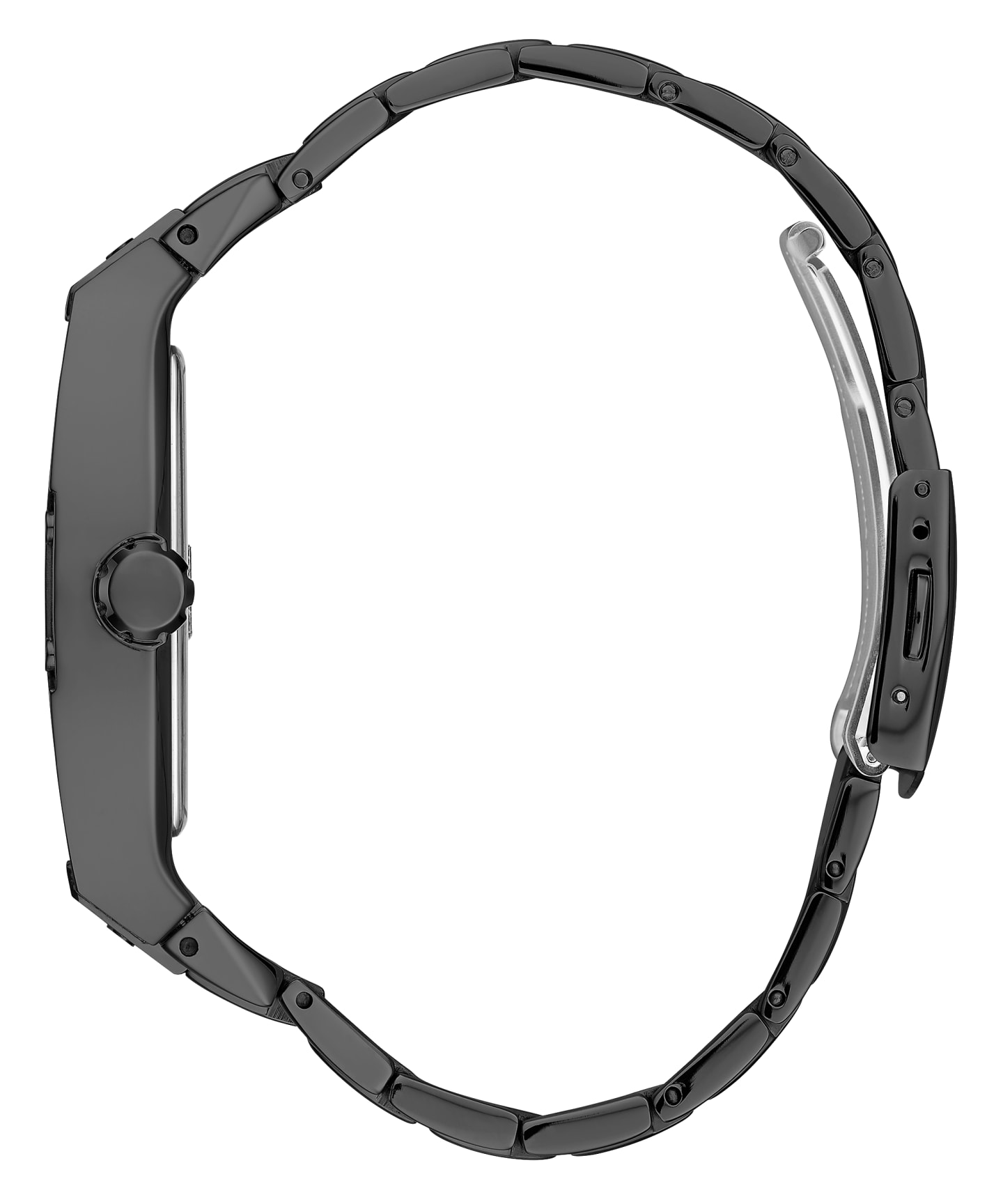 Black Case Black Stainless Steel Watch large