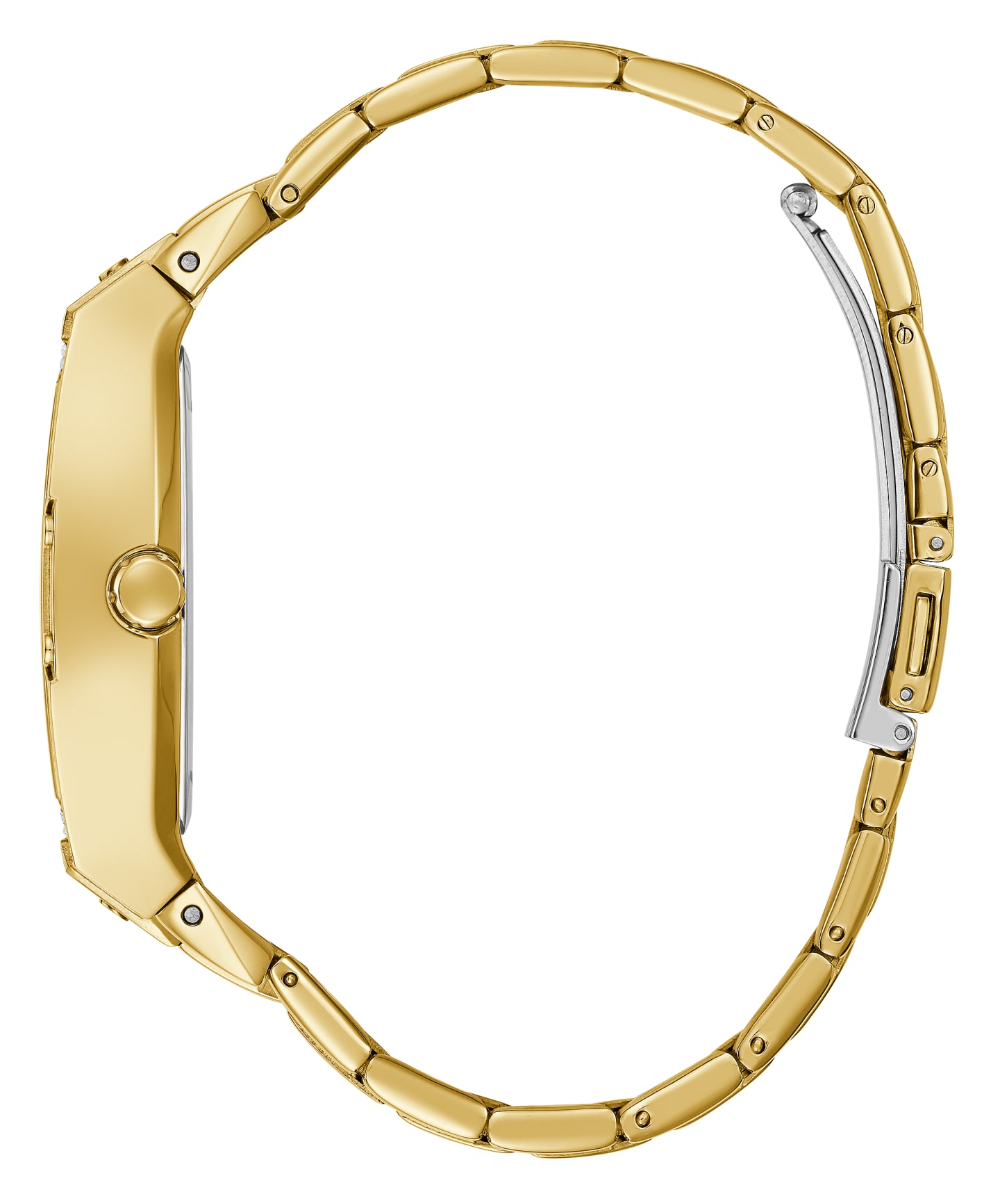 Gold Tone Case Gold Tone Stainless Steel Watch large
