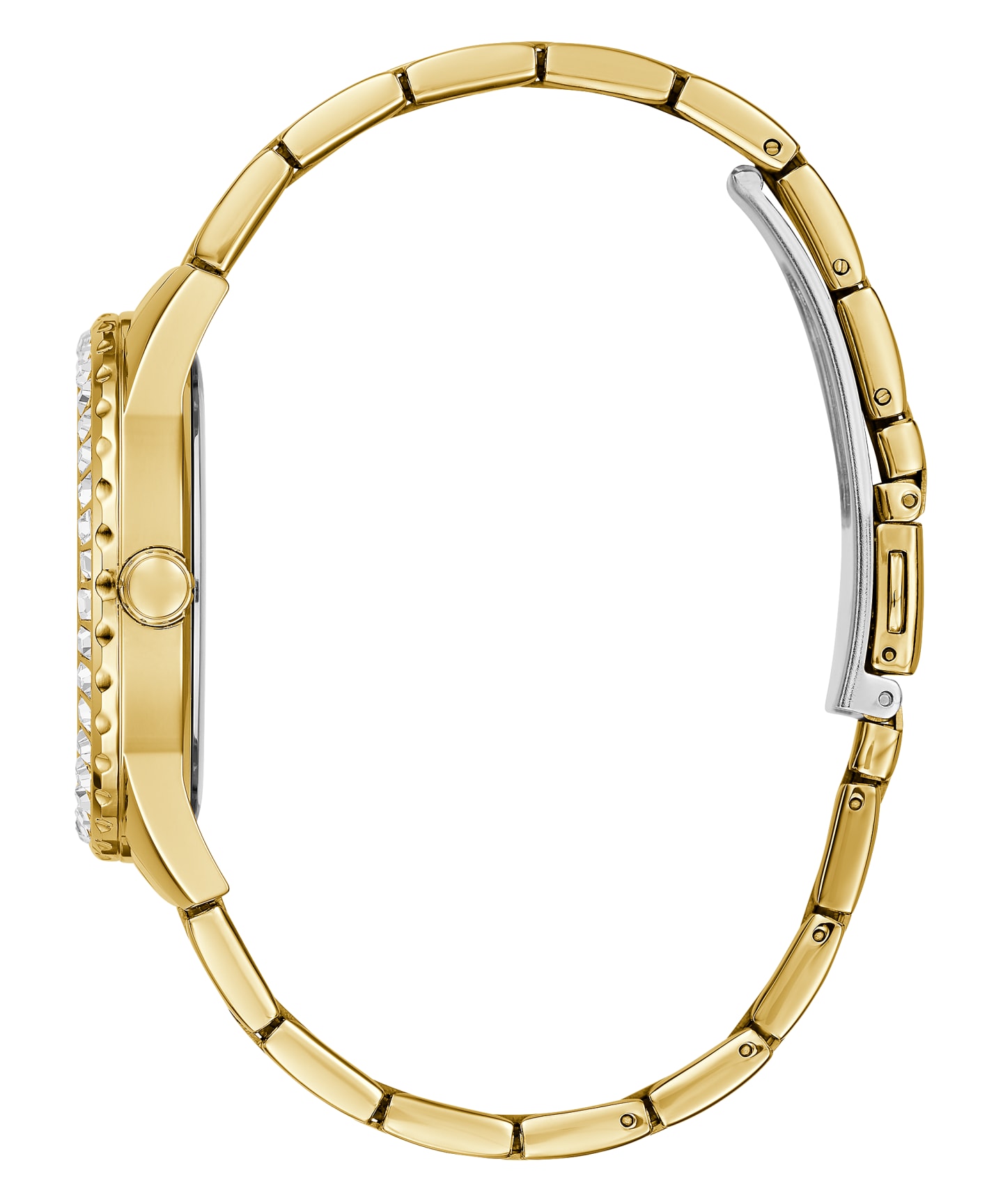 Gold Tone Case Gold Tone Stainless Steel Watch large