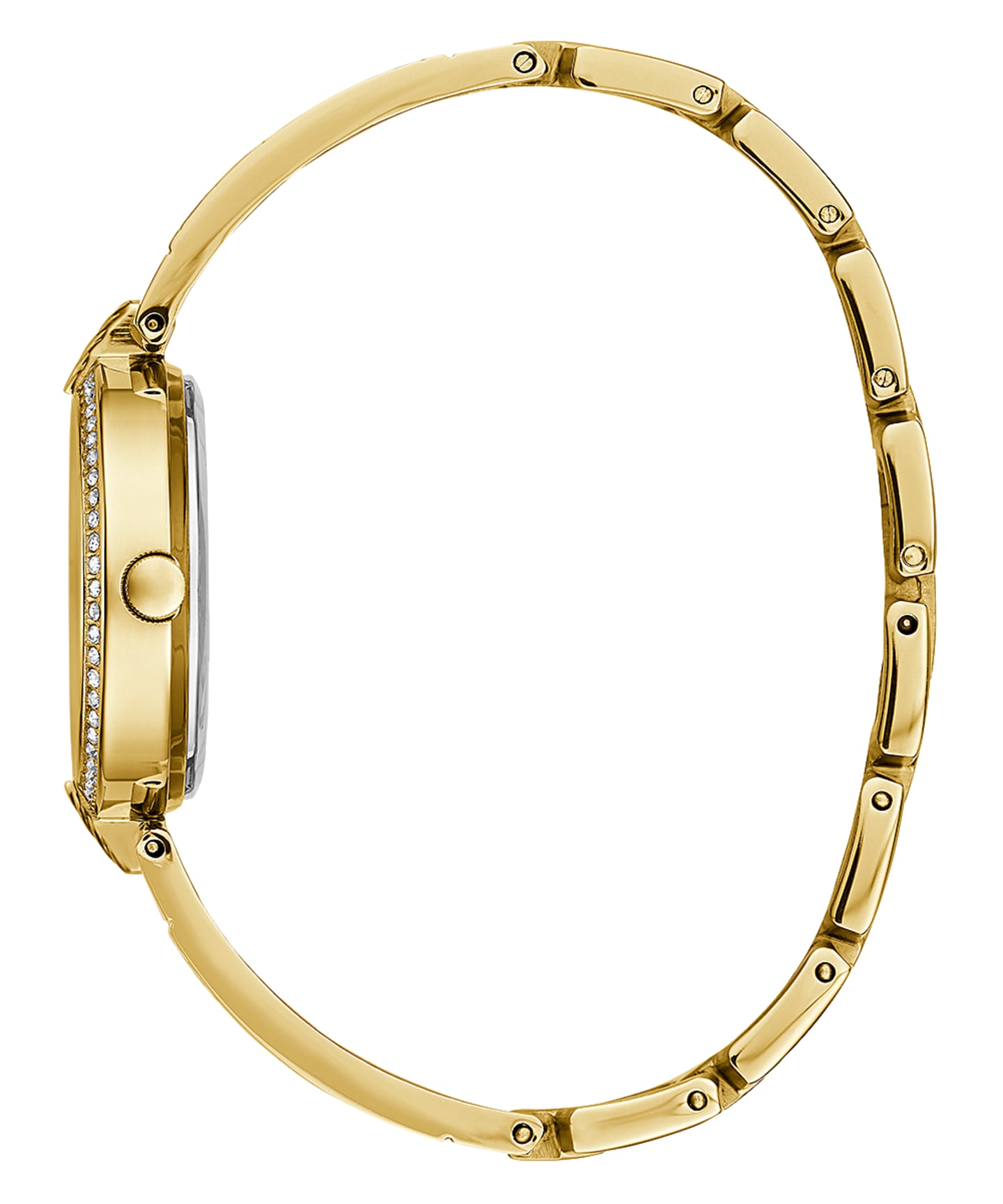 Gold Tone Case Gold Tone Stainless Steel Watch large