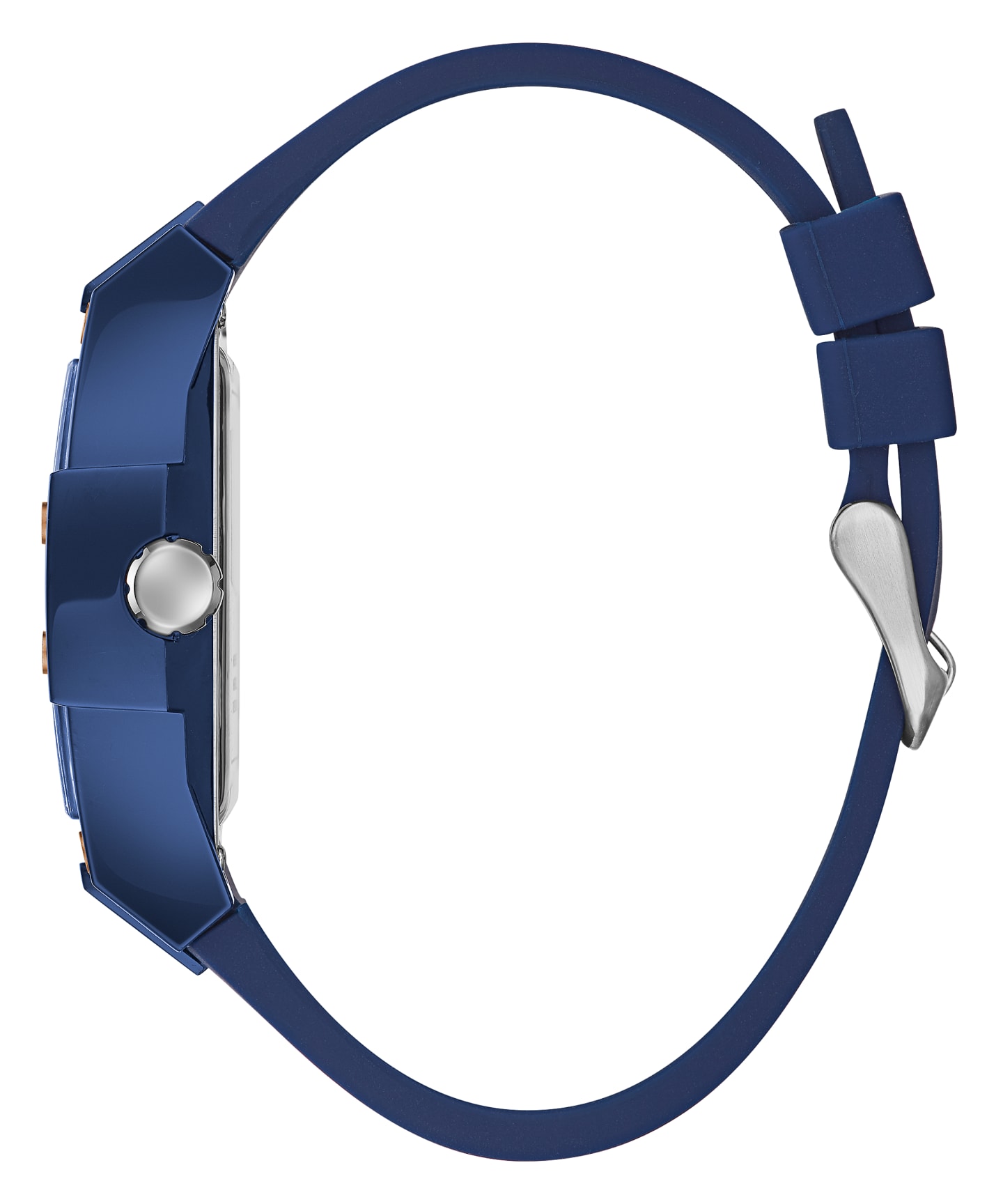 Blue Case Blue Silicone Watch large