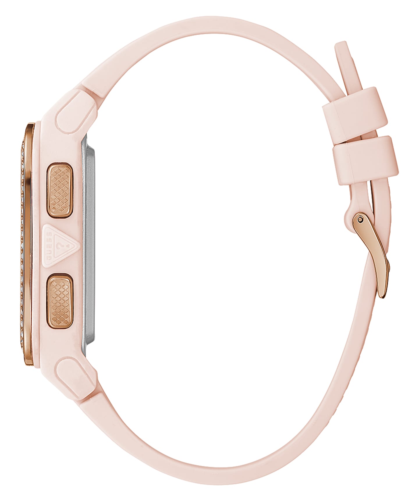 Pink Case Nude Silicone Watch large