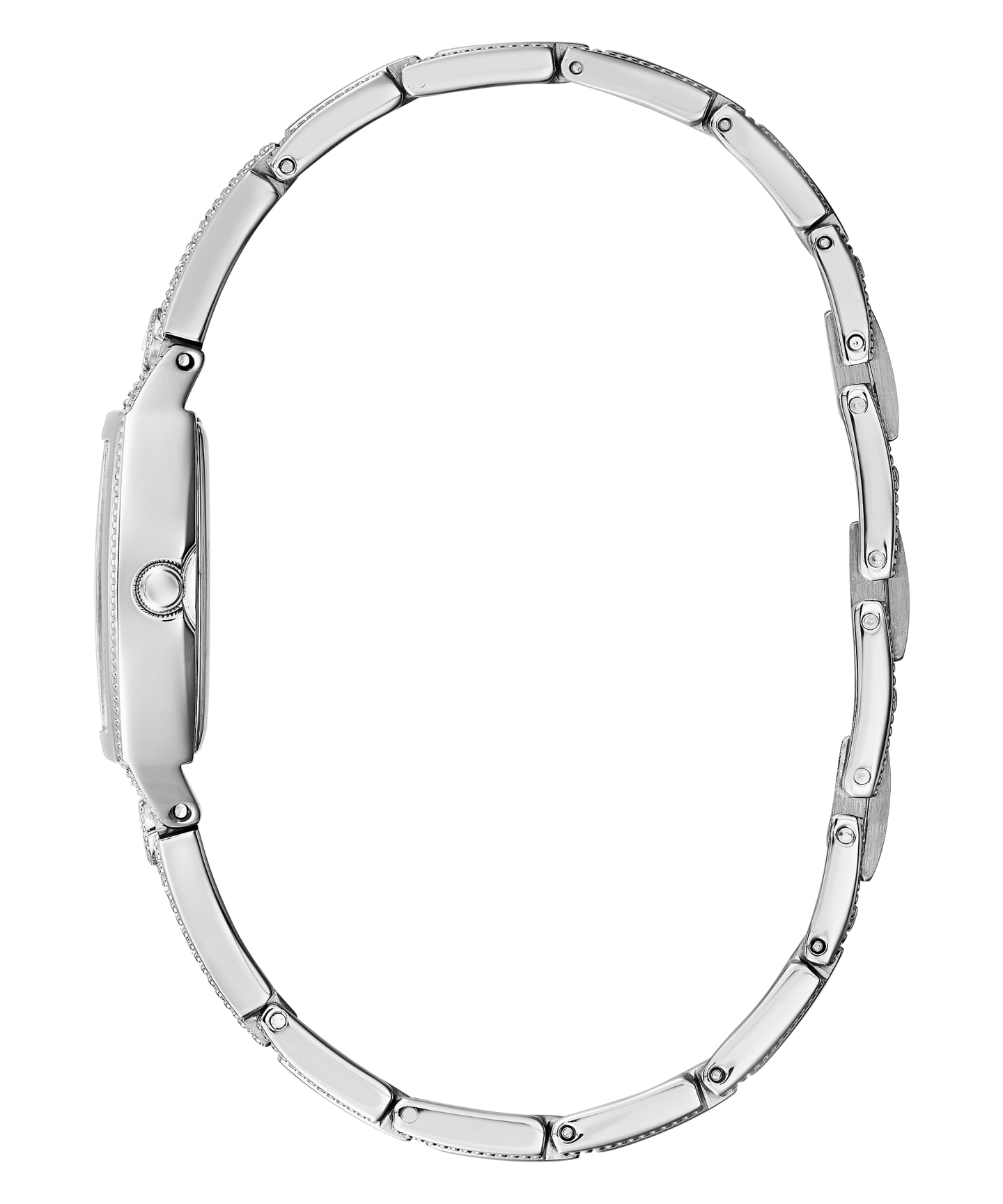Silver Tone Case Silver Tone Stainless Steel Watch large