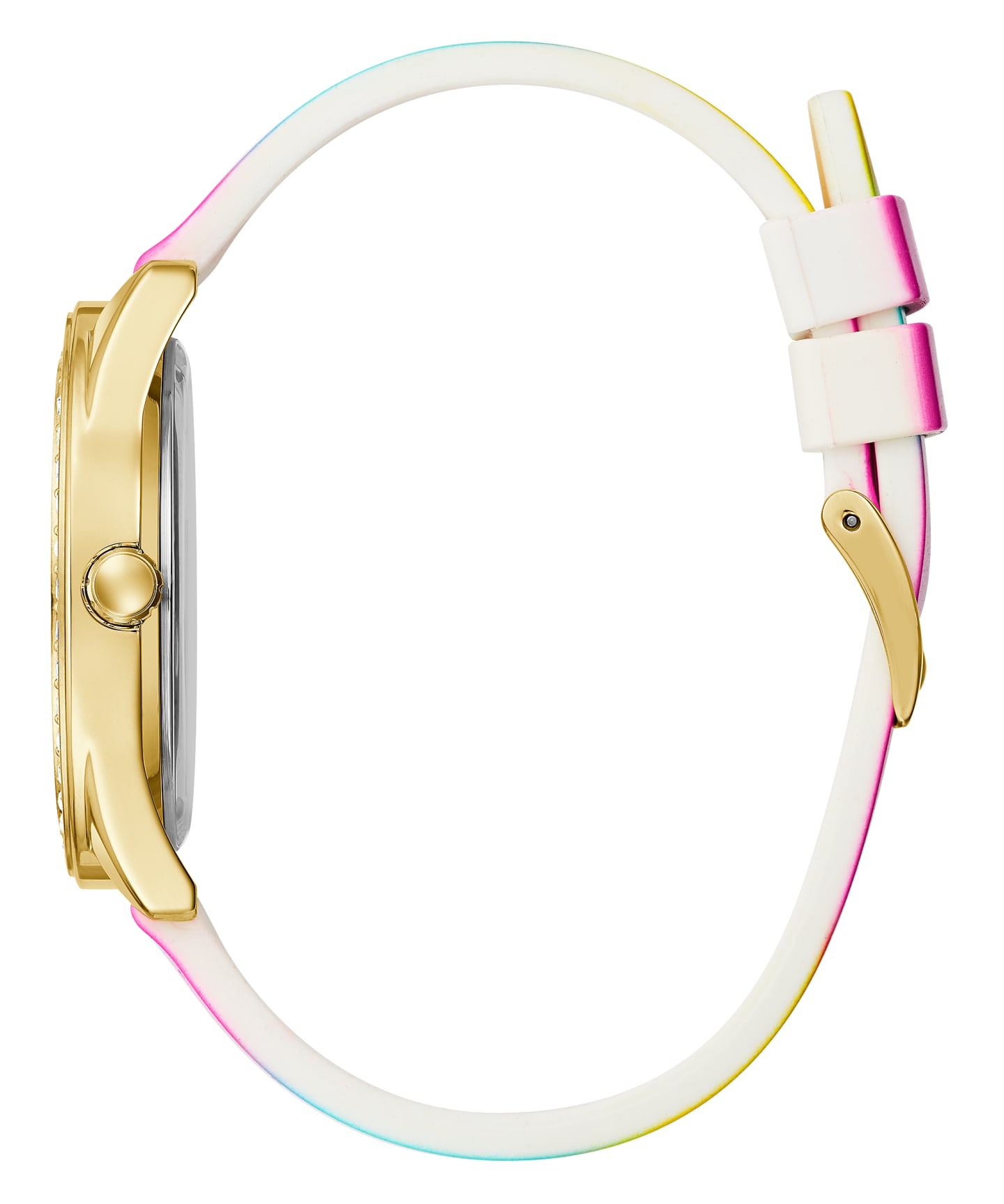 GUESS RAINBOW TIE-DYE PRIDE WATCH large