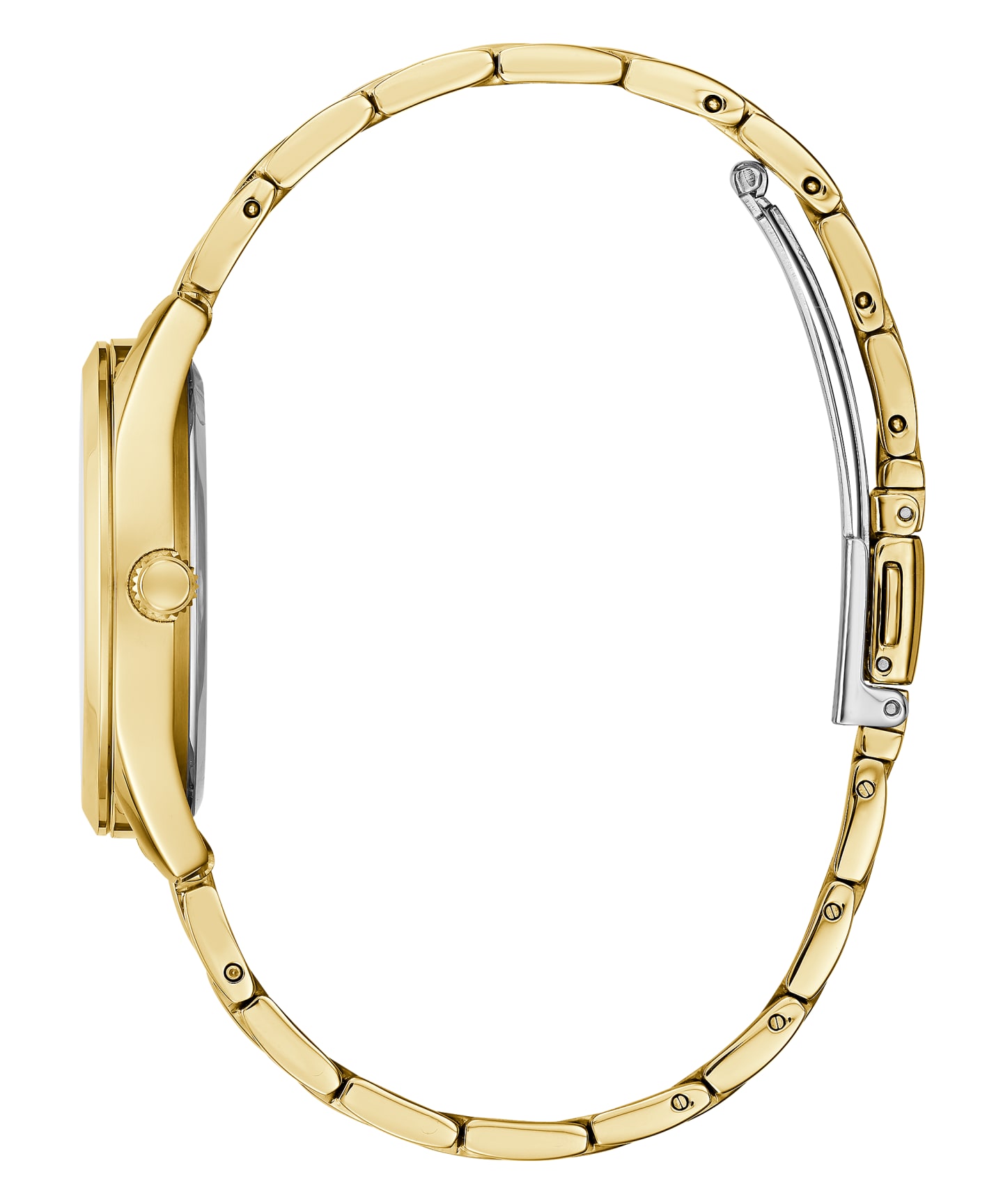 Gold Tone Case Gold Tone Stainless Steel Watch large