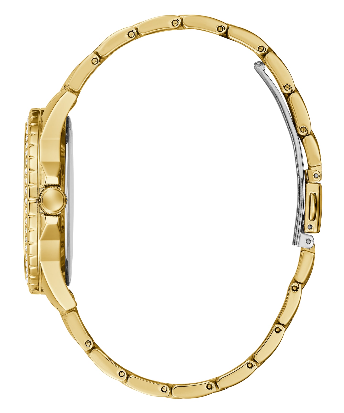 Gold Tone Case Gold Tone Stainless Steel Watch large