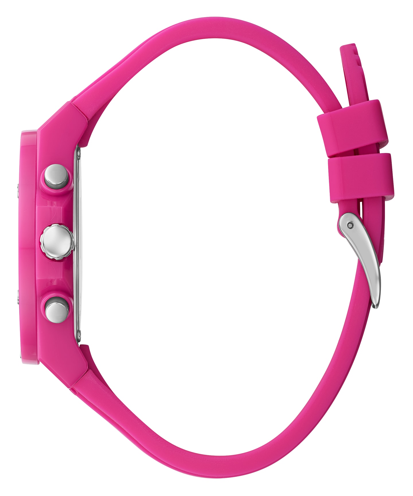 Pink Case Pink Silicone Watch large