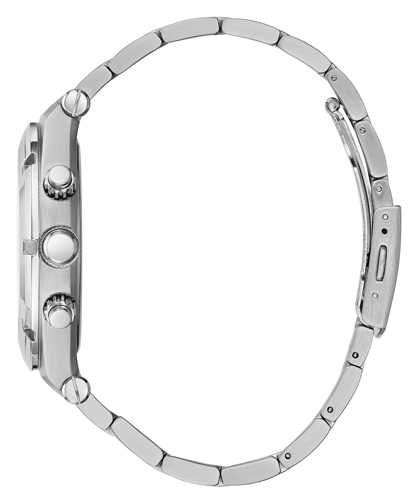 Silver Tone Case Silver Tone Stainless Steel Watch large