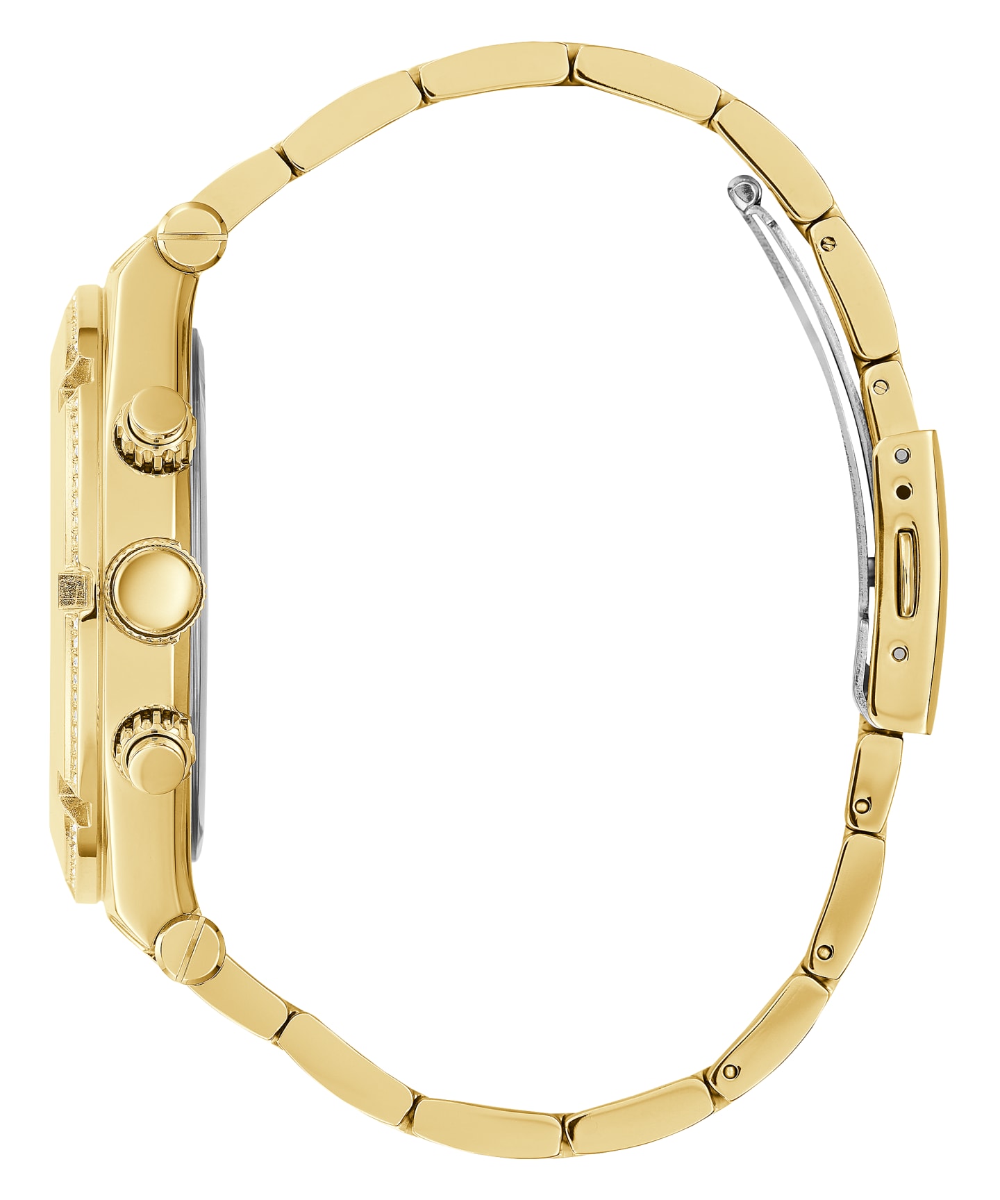 Gold Tone Case Gold Tone Stainless Steel Watch large