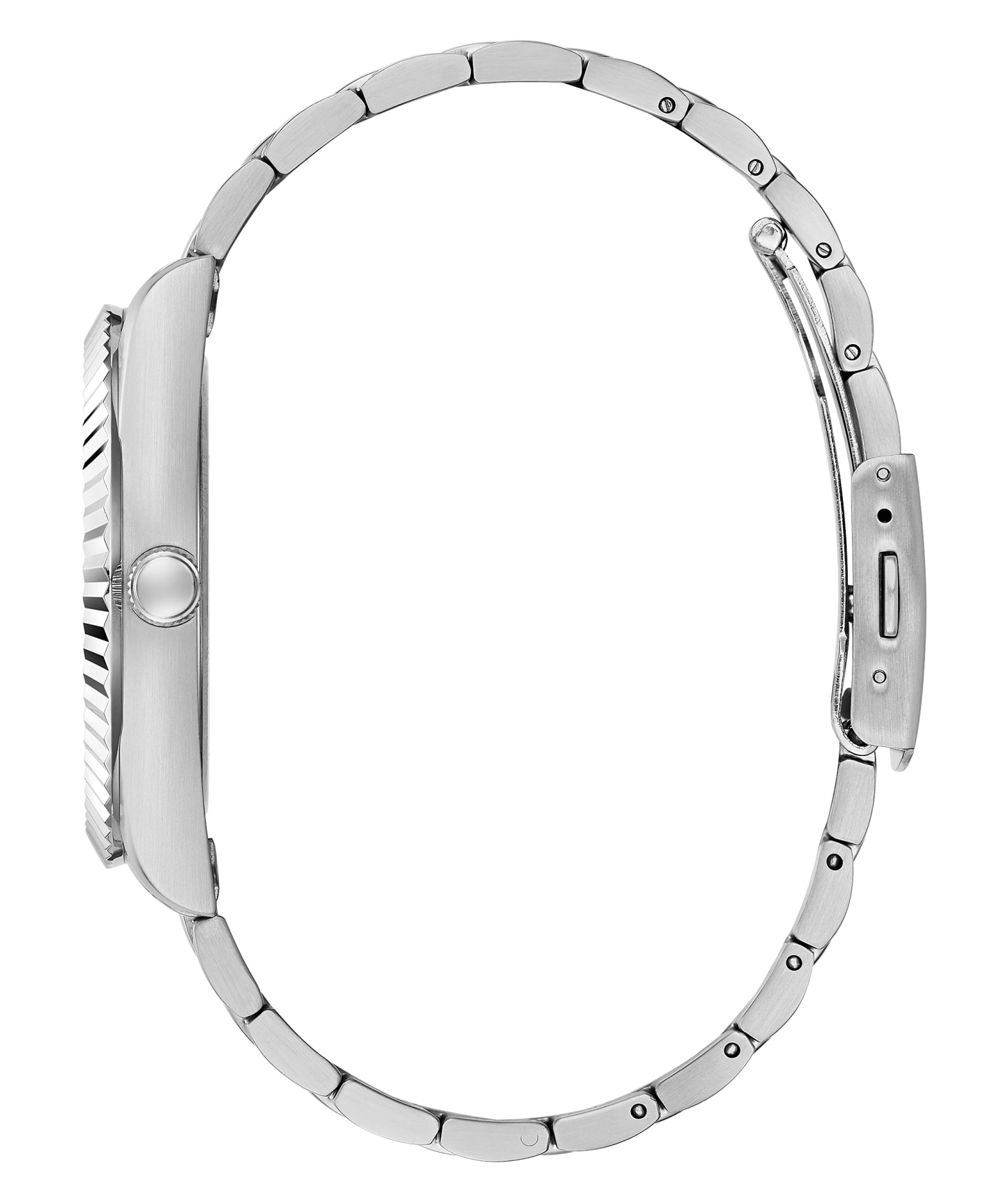 Silver Tone Case Silver Tone Stainless Steel Watch large