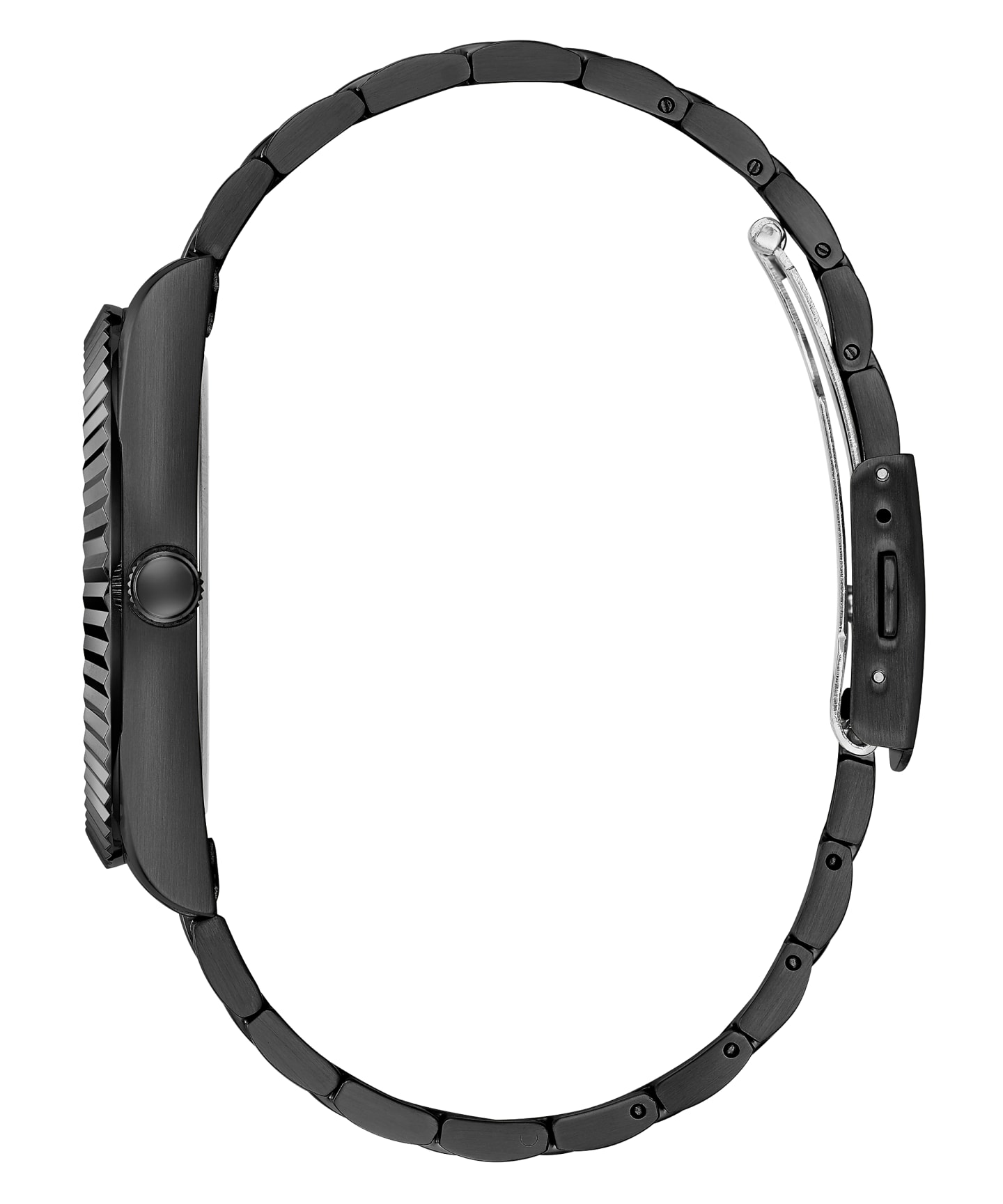 Black Case Black Stainless Steel Watch large