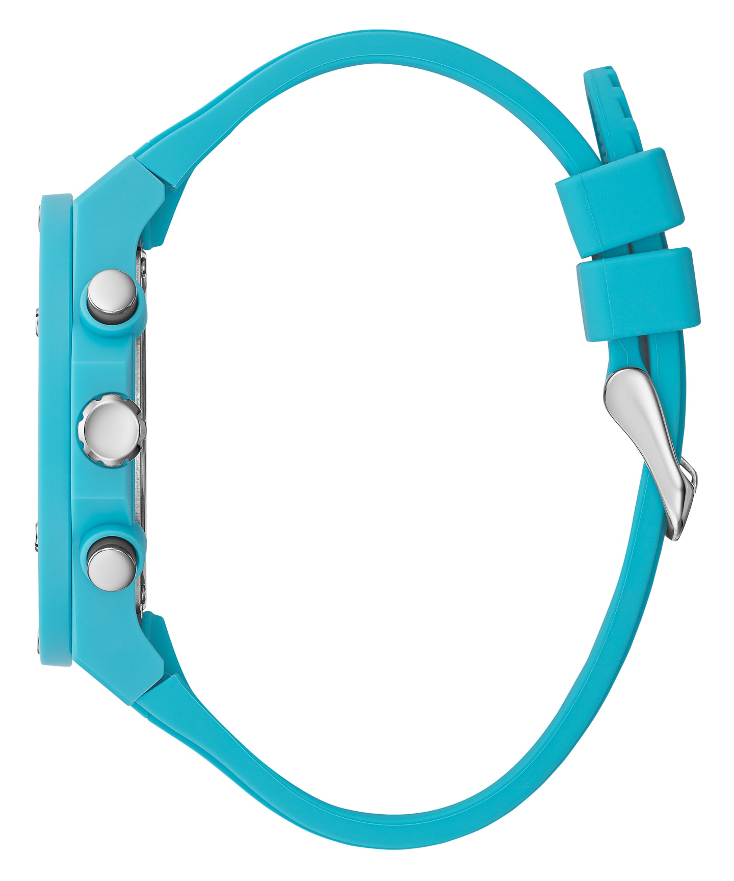 Blue Case Blue Silicone Watch large