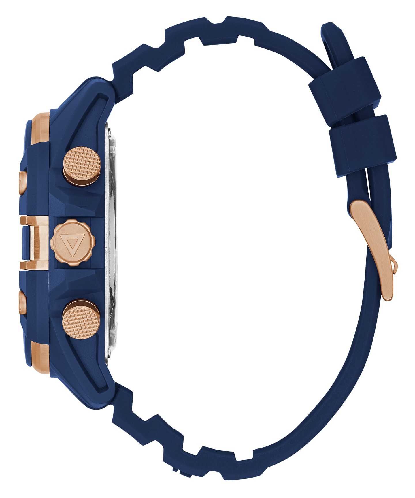Blue Case Blue Silicone Watch large