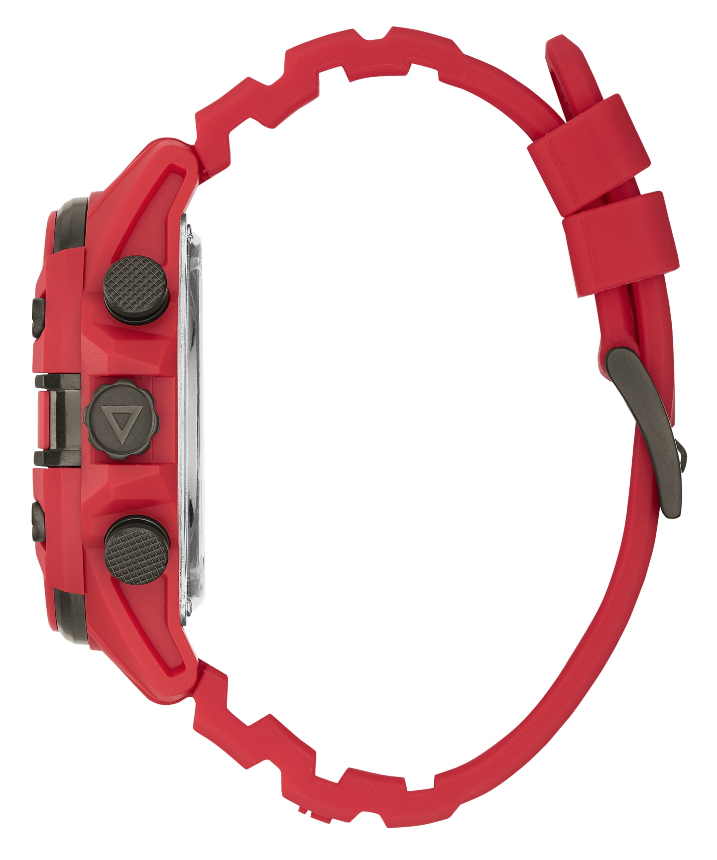 Red Case Red Silicone Watch large
