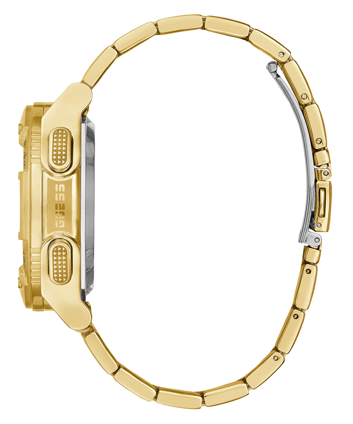 Gold Tone Case Gold Tone Stainless Steel Watch large