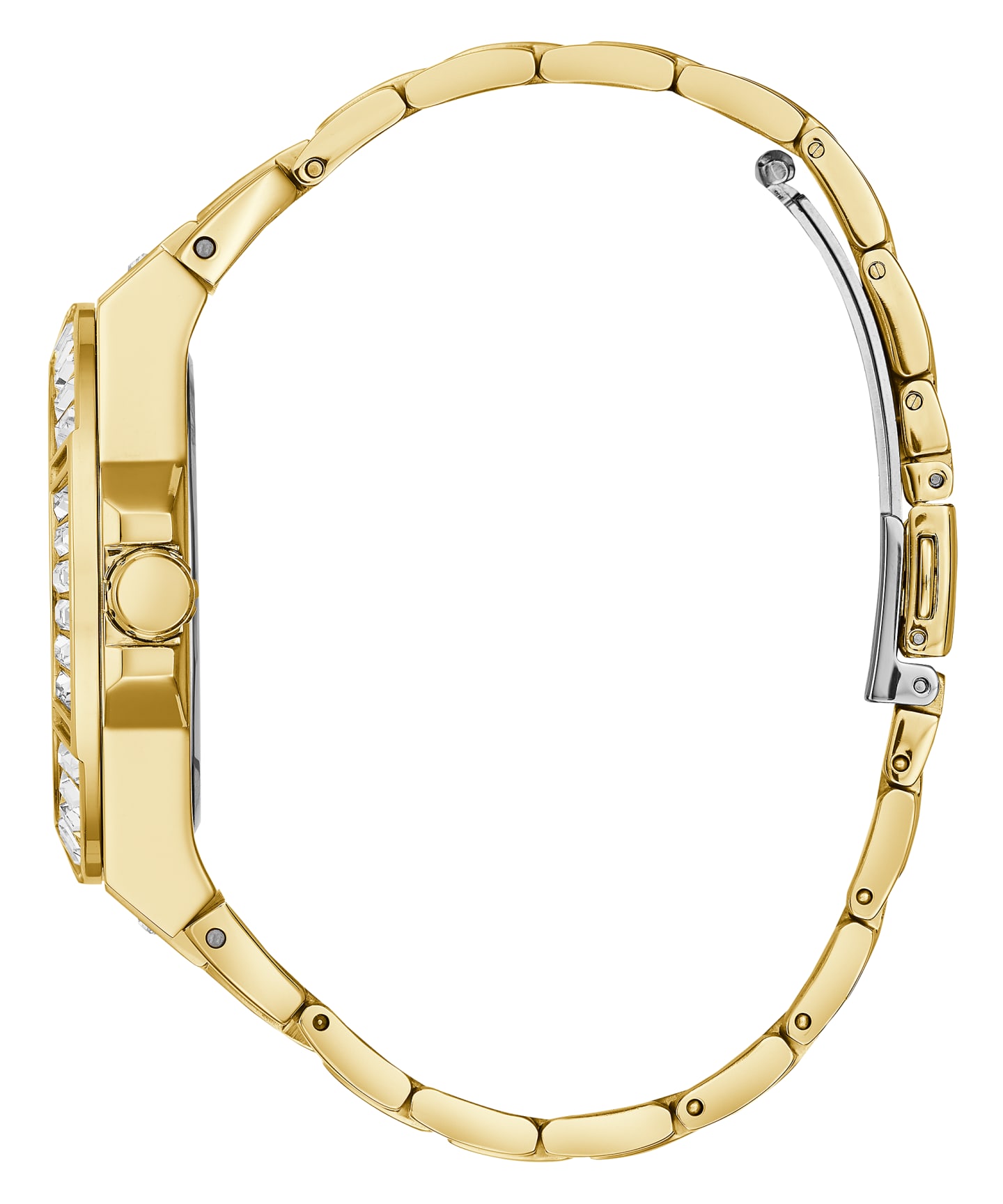 Gold Tone Case Gold Tone Stainless Steel Watch large