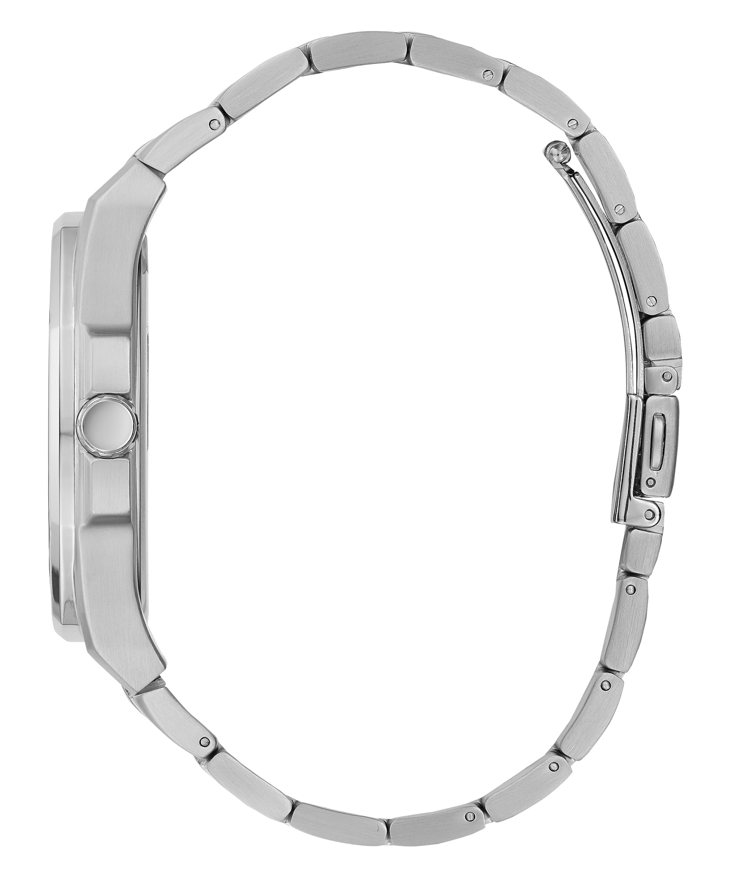 Silver Tone Case Silver Tone Stainless Steel Watch large