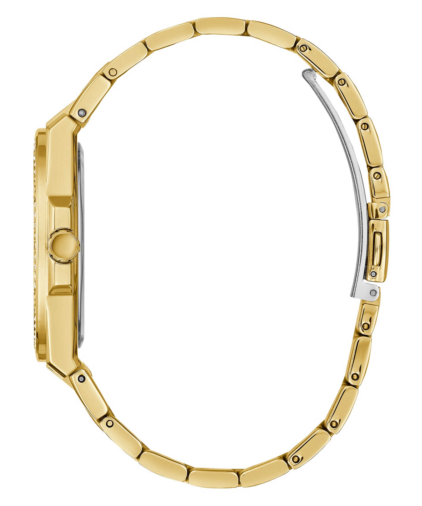 Gold Tone Case Gold Tone Stainless Steel Watch large