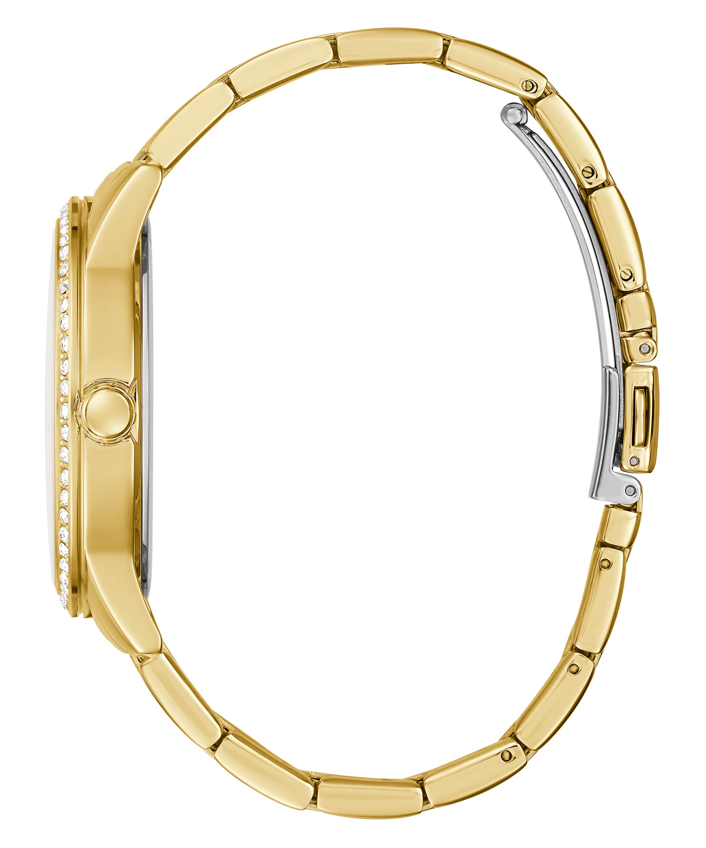 Gold Tone Case Gold Tone Stainless Steel Watch large