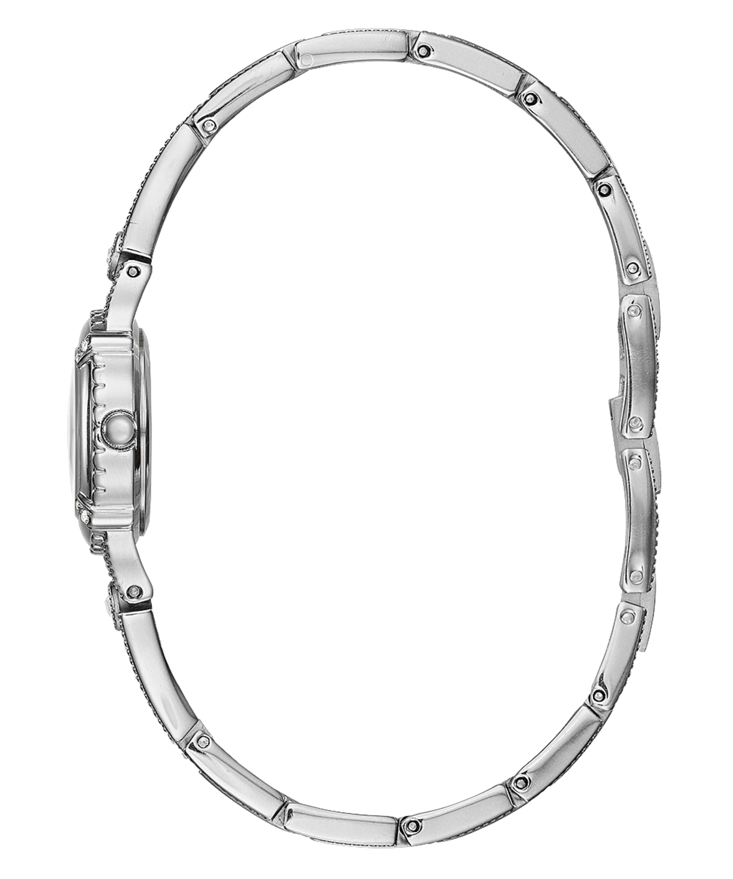 Silver Tone Case Silver Tone Brass Watch large