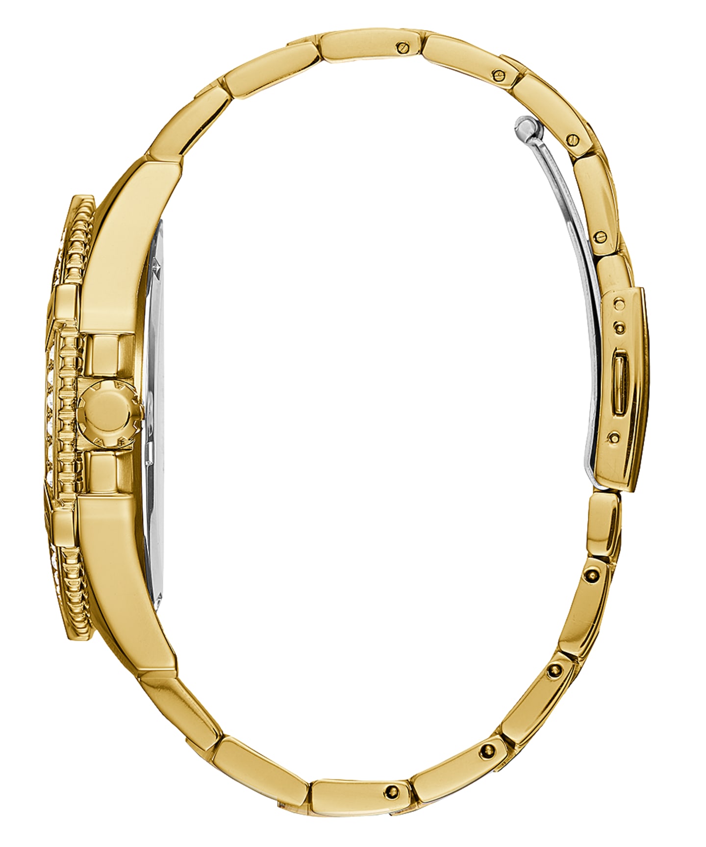 Gold Tone Case Gold Tone Stainless Steel Watch large