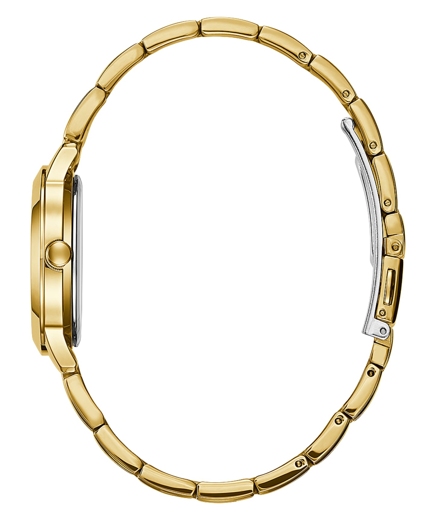 Gold Tone Case Gold Tone Stainless Steel Watch large