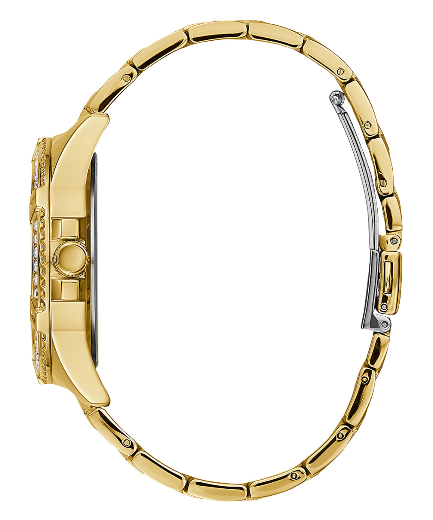 Gold Tone Case Gold Tone Stainless Steel Watch large
