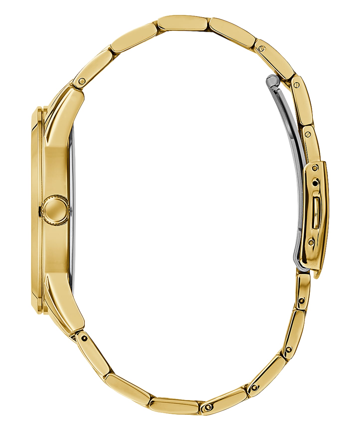 Gold Tone Case Gold Tone Stainless Steel Watch large