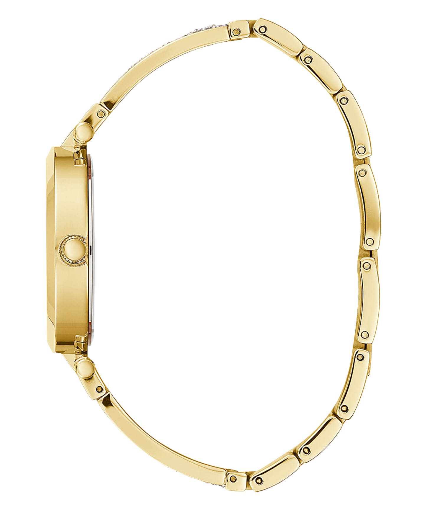 Gold Tone Case Gold Tone Stainless Steel Watch large