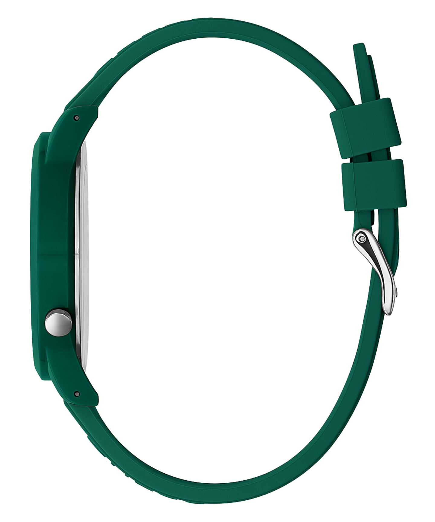 Green Case Green Silicone Watch large