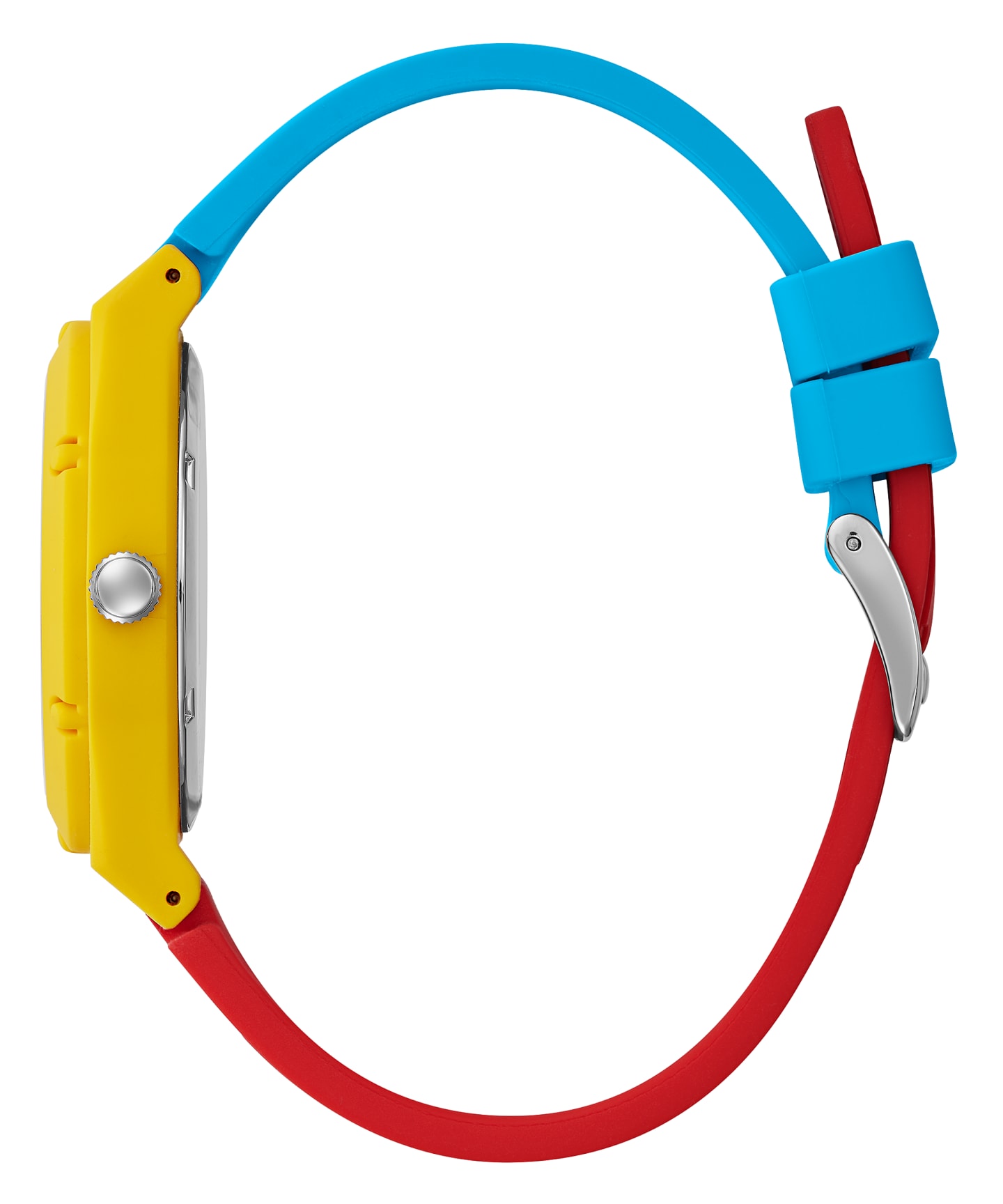 GUESSxFriendsWithYou 38mm VIBRANT SILICONE STRAP WATCH large