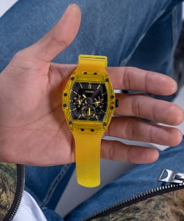 Yellow Case Yellow Silicone Watch  large